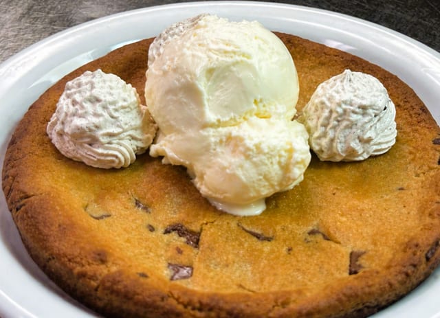 Chocolate Chunk Pizza Cookie.